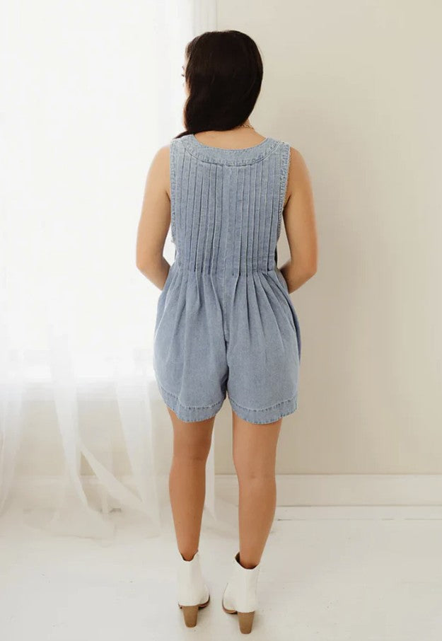 Viral Denim Romper